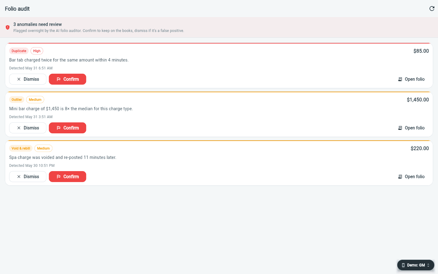 AI folio auditor